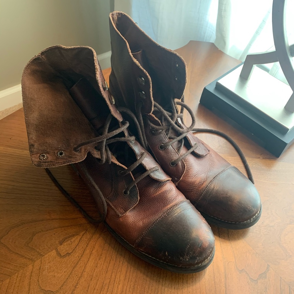 Aldo Leather Lace Up Boots